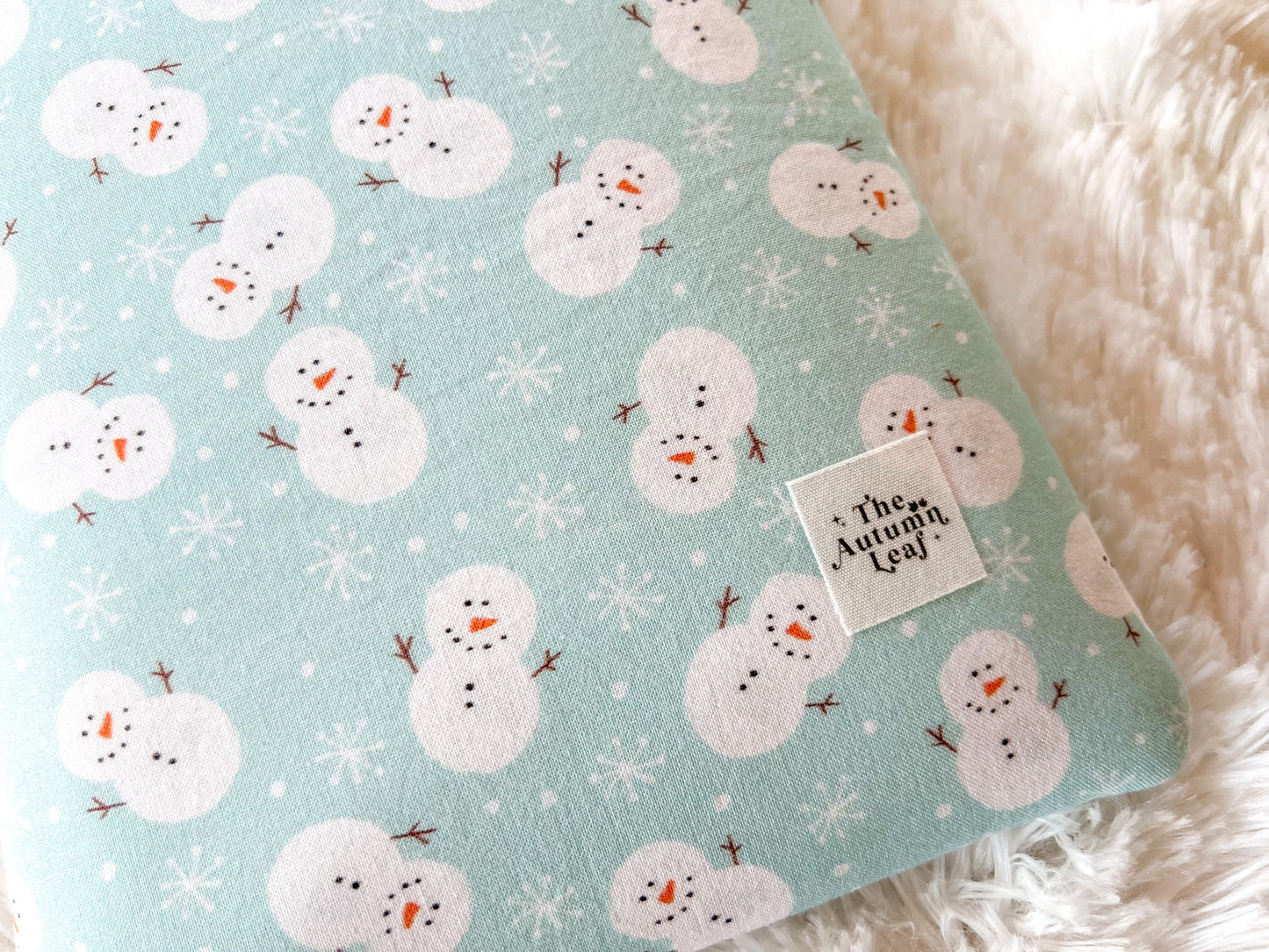Snowmen Christmas Book Cozy | Christmas Book Cover | Christmas Book Protector | Snowman Book Cover | Cozy Book Cover