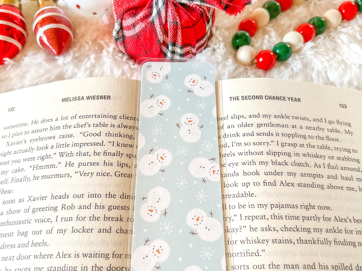 Snowmen Christmas Bookmark | Christmas Bookmark | Winter Bookmark | Gift for Reader | Snow Bookmark