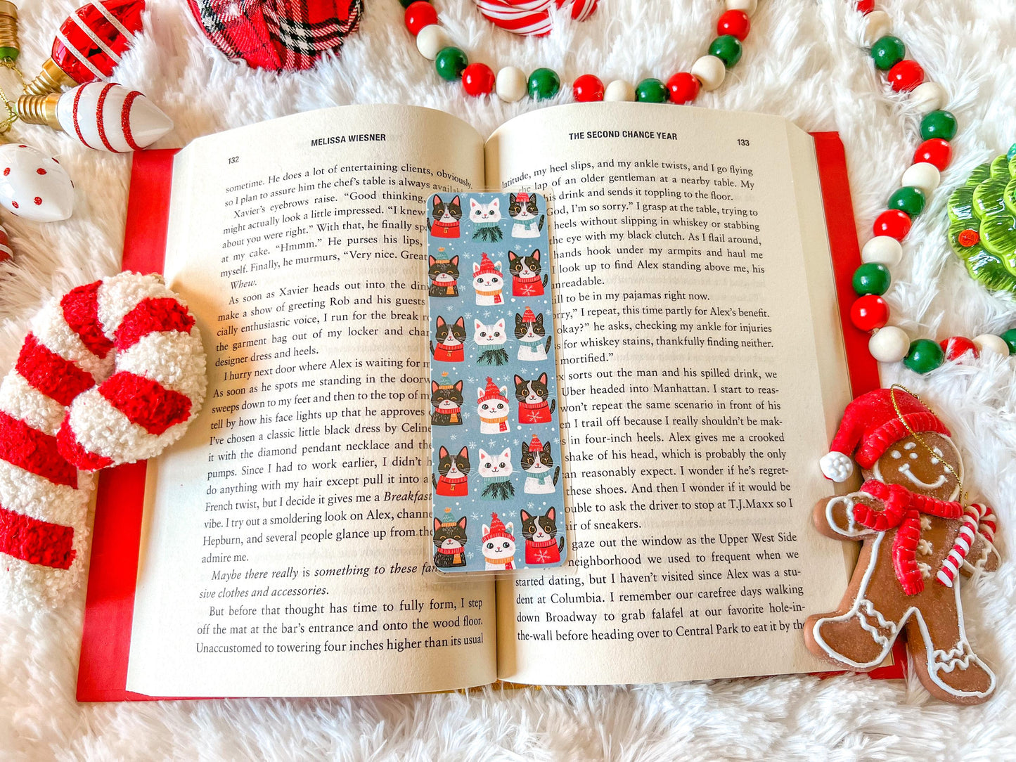 Cats with Winter Hats Christmas Bookmark | Christmas Bookmark | Winter Bookmark | Gift for Reader | Cats Bookmark