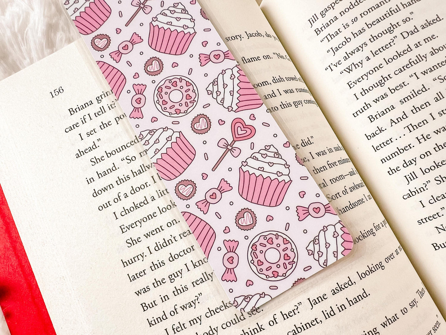 Valentine's Day Cupcakes & Donuts Bookmark | Valentine's Day Bookmark | Donuts Bookmark | Gift for Reader | Cupcake Bookmark