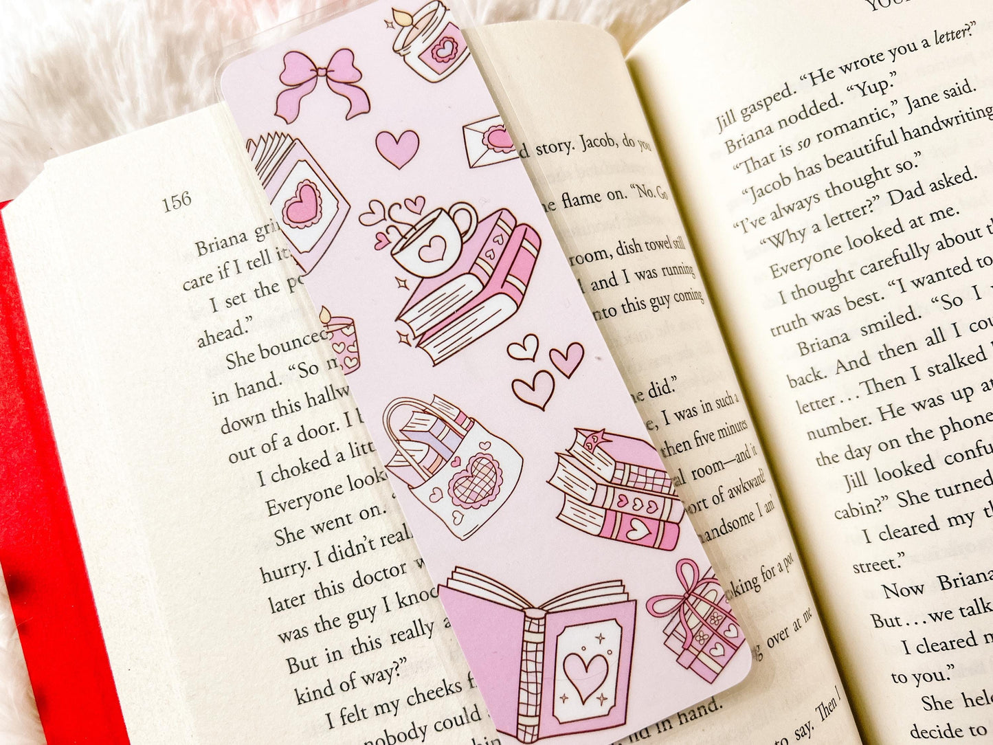 Valentine's Day Books Bookmark | Valentine's Day Bookmark | Gift for Reader | Bookish Bookmark | Book Lover Bookmark