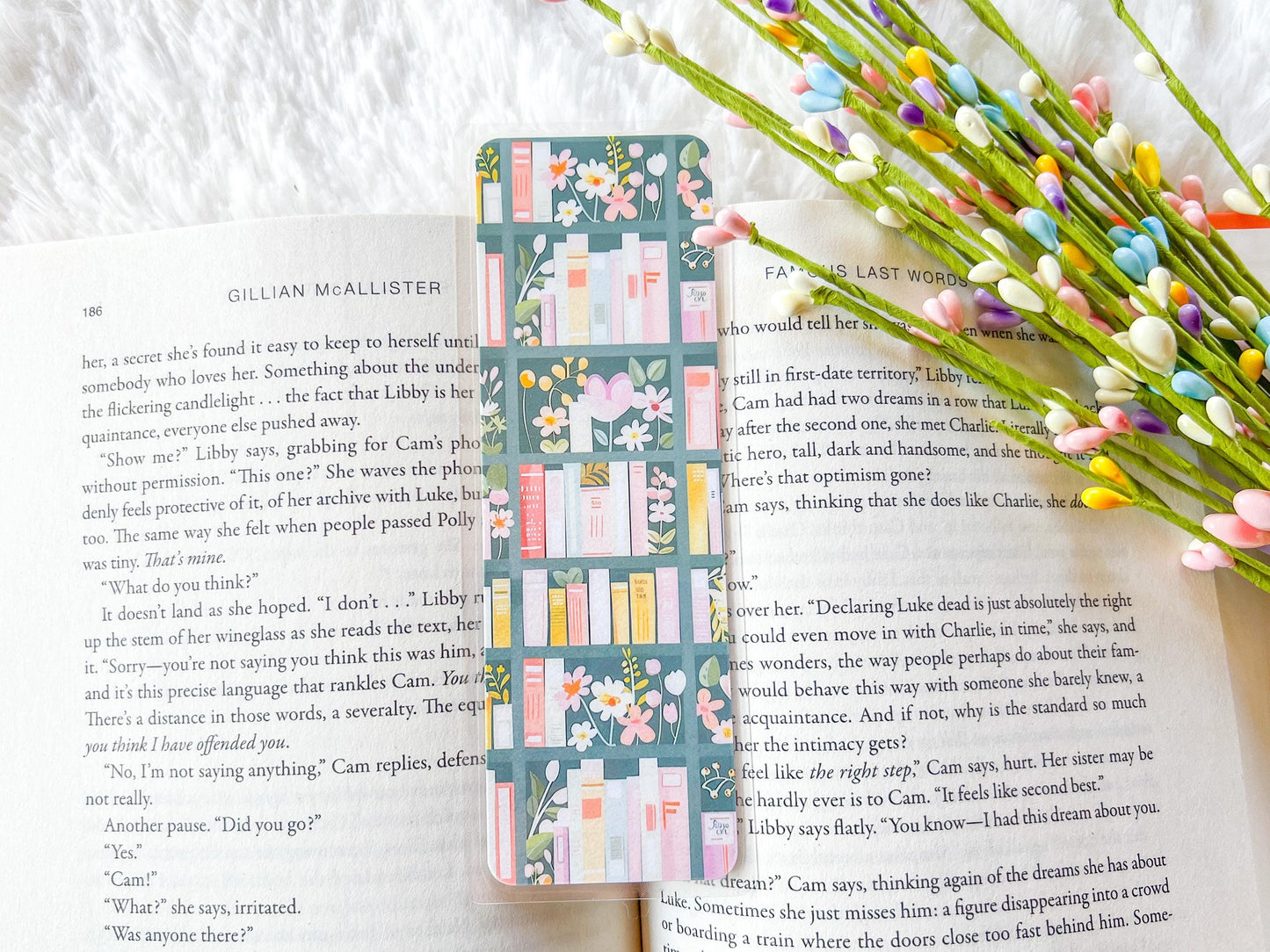 Spring Bookshelf Bookmark Collection | Spring Bookmark | Gift for Reader | Easter Bookmark | Bookish Bookmark