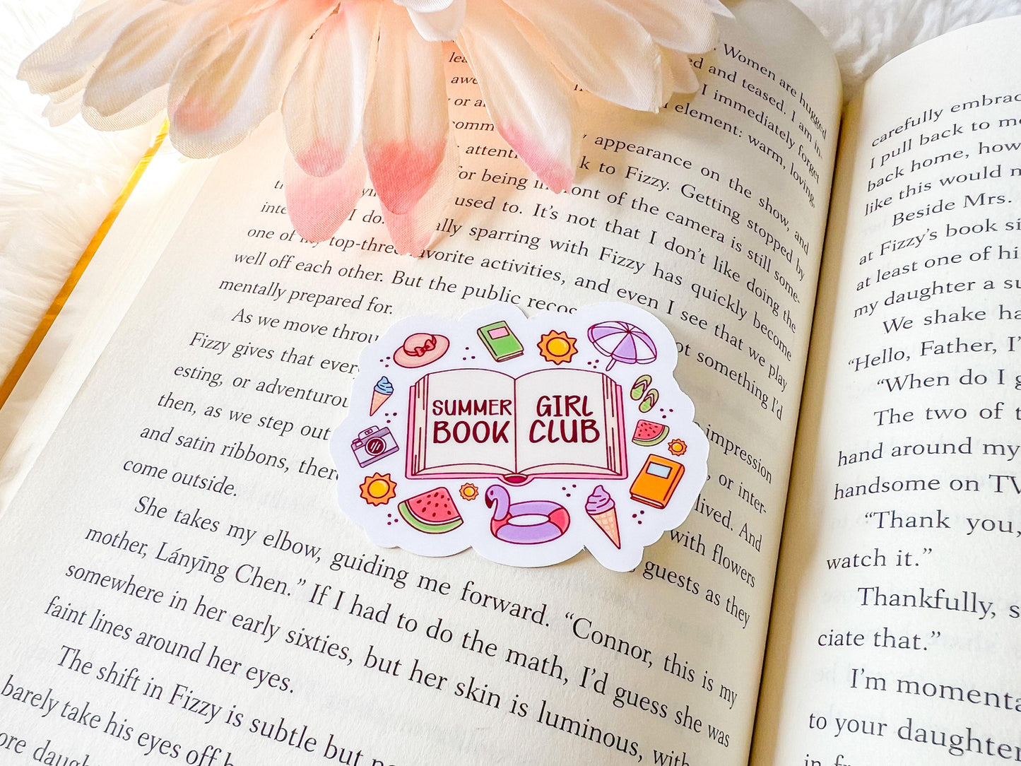 Summer Bookworm Stickers