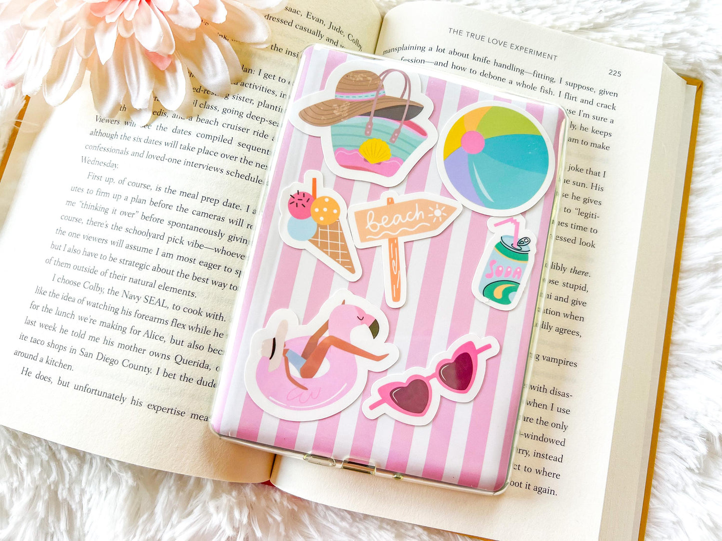 The Beach Day Cabana Collection | Summer Beach Day Stickers | Beach Sticker | Summer Sticker | Gift For Reader | Bookworm Gift