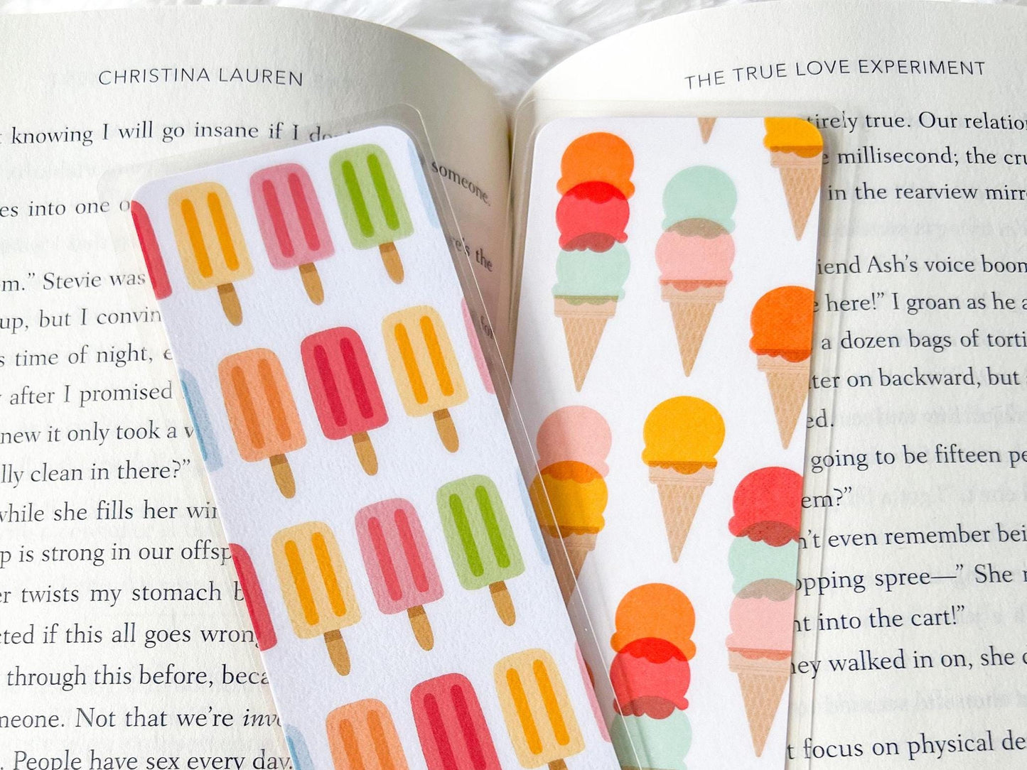 Ice Cream Cones & Popsicles Summer Bookmark Collection | Summer Bookmark | Ice Cream Bookmark | Gift for Reader | Popsicle Bookmark