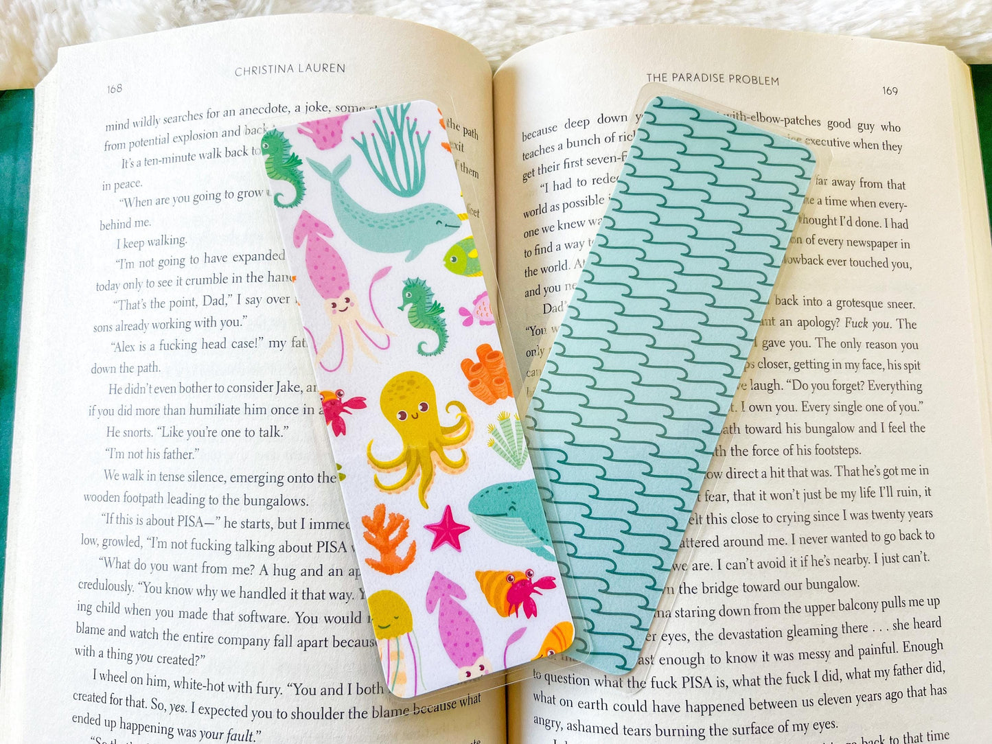 Ocean Life Bookmarks | Summer Bookmark | Turtle Bookmark | Bookworm Gift | Gift for Reader | Beach Bookmark | Whales Bookmark