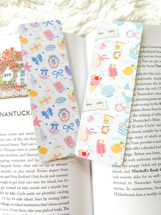 Nantucket Summer Beach and Books Bookmark Collection