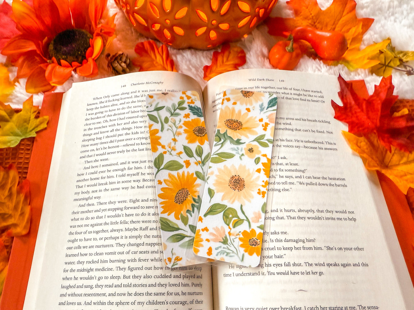 Sunflower Fall Bookmarks