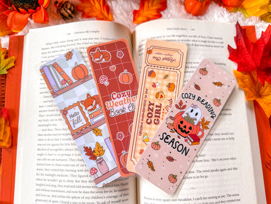 Cozy Weather Fall Bookmark Collection