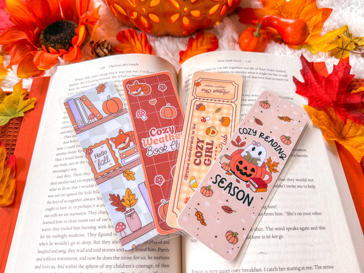 Cozy Weather Fall Bookmark Collection