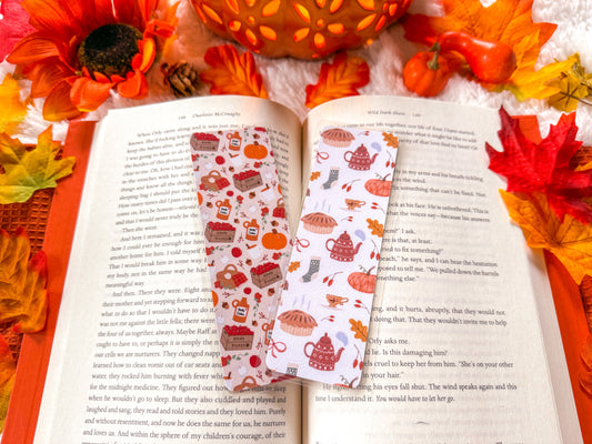 Cozy Apples Fall Bookmark Collection