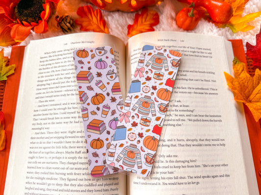 Cozy Pumpkin Spice Bookmark Collection
