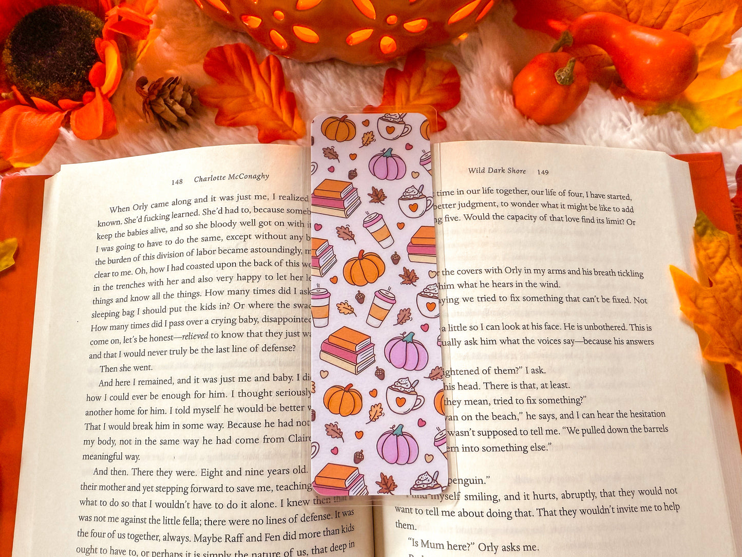 Cozy Pumpkin Spice Bookmark Collection