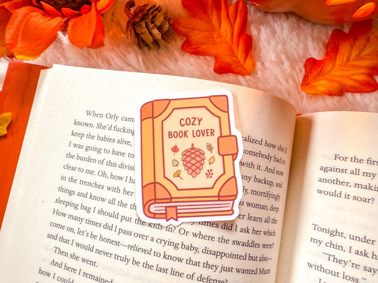 Cozy Book Lover Sticker