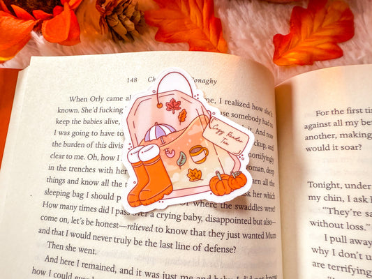 Cozy Girl Season Ghost Sticker