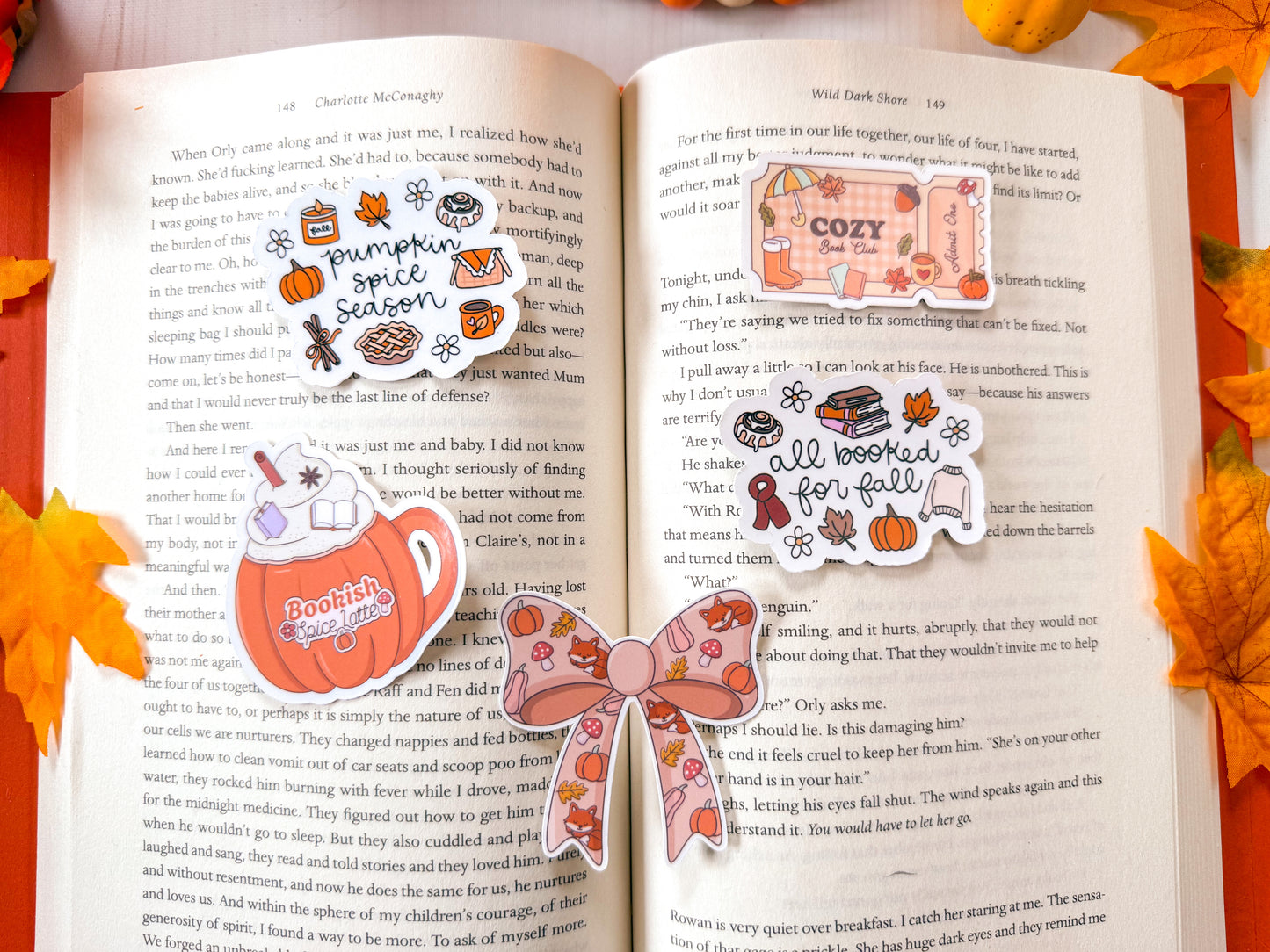 Cozy Fall Bow Sticker