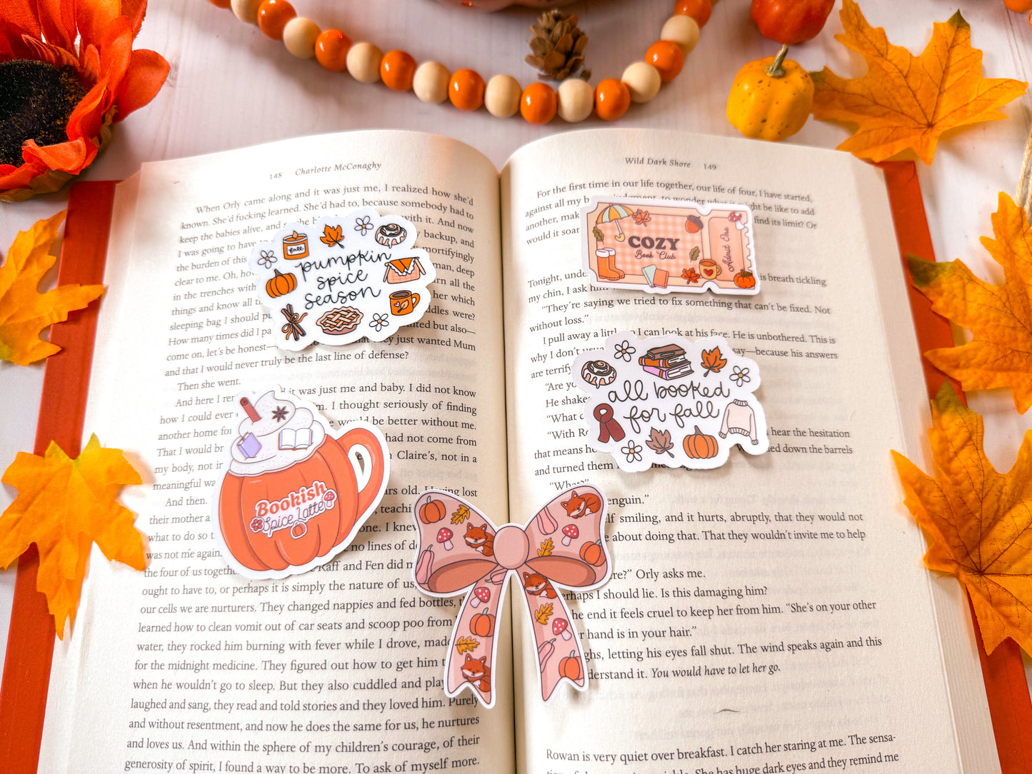 Cozy Fall Bow Sticker