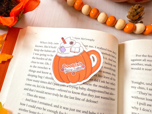 Bookish Spiced Latte Sticker