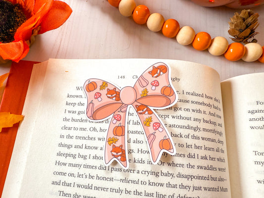 Cozy Fall Bow Sticker