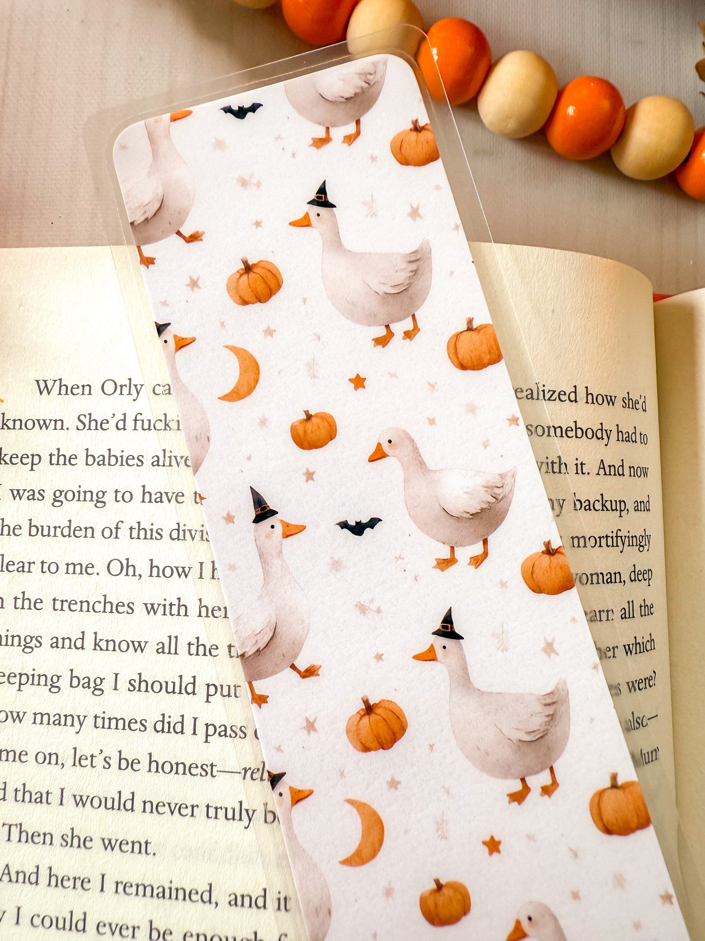 Halloween Goose Bookmark