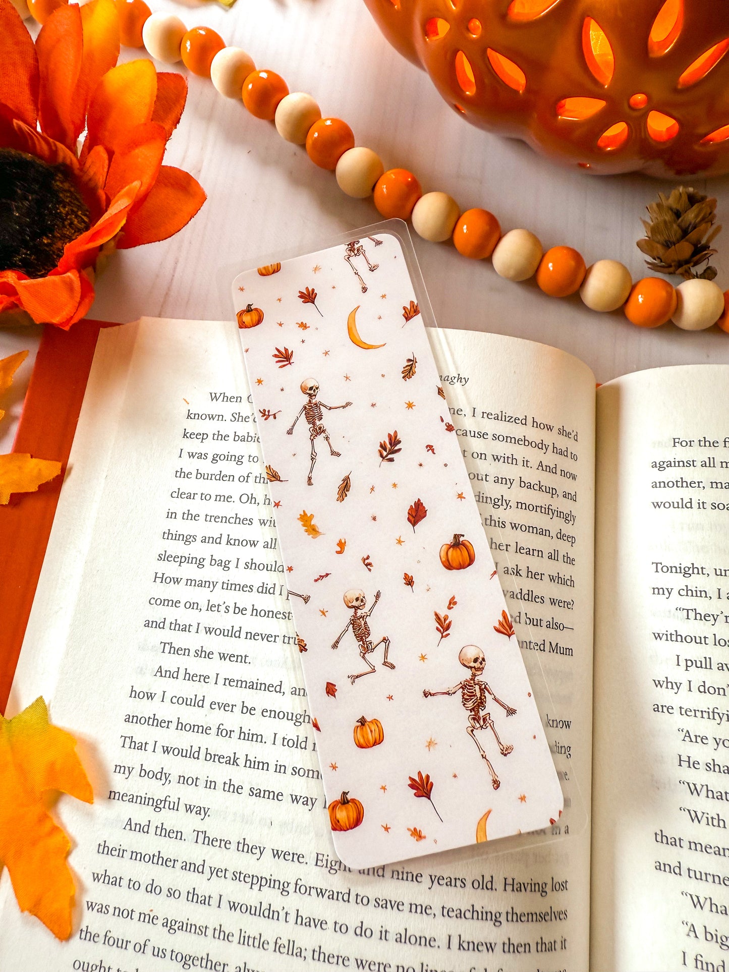 Dancing Skeleton Halloween Bookmark