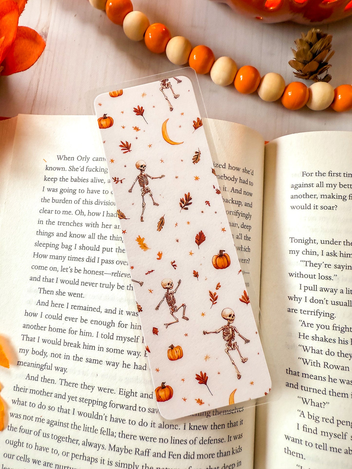 Dancing Skeleton Halloween Bookmark