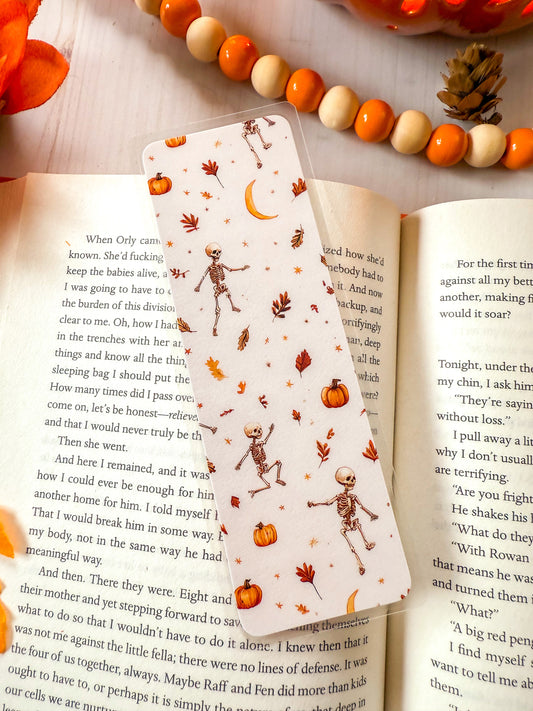 Dancing Skeleton Halloween Bookmark