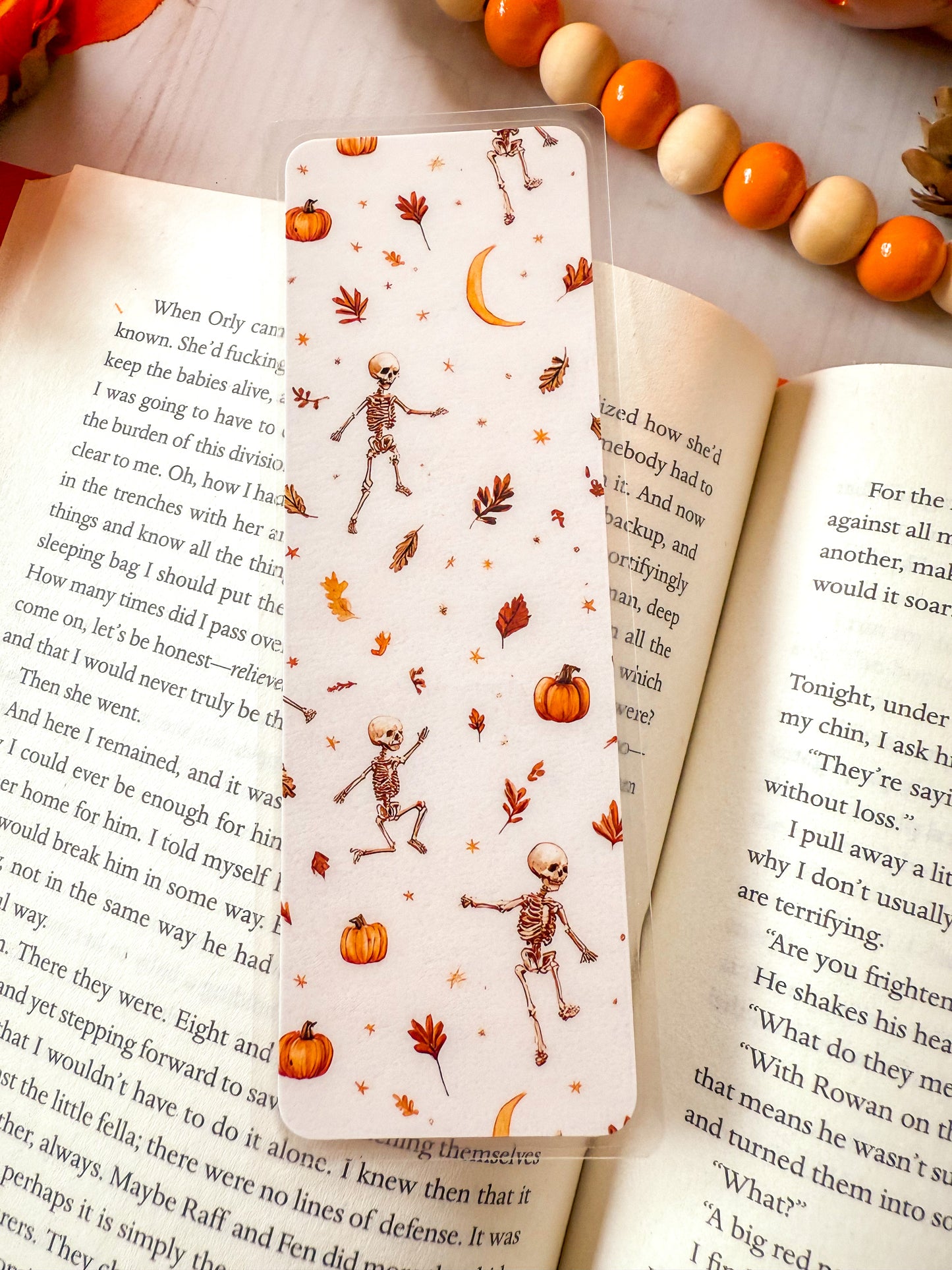Dancing Skeleton Halloween Bookmark