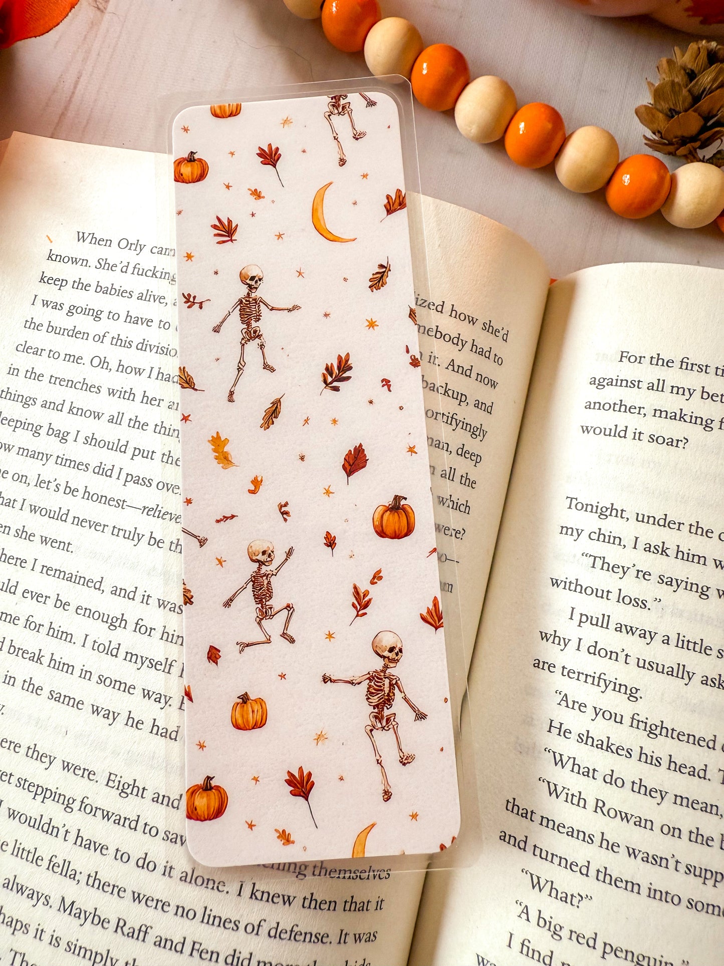 Dancing Skeleton Halloween Bookmark