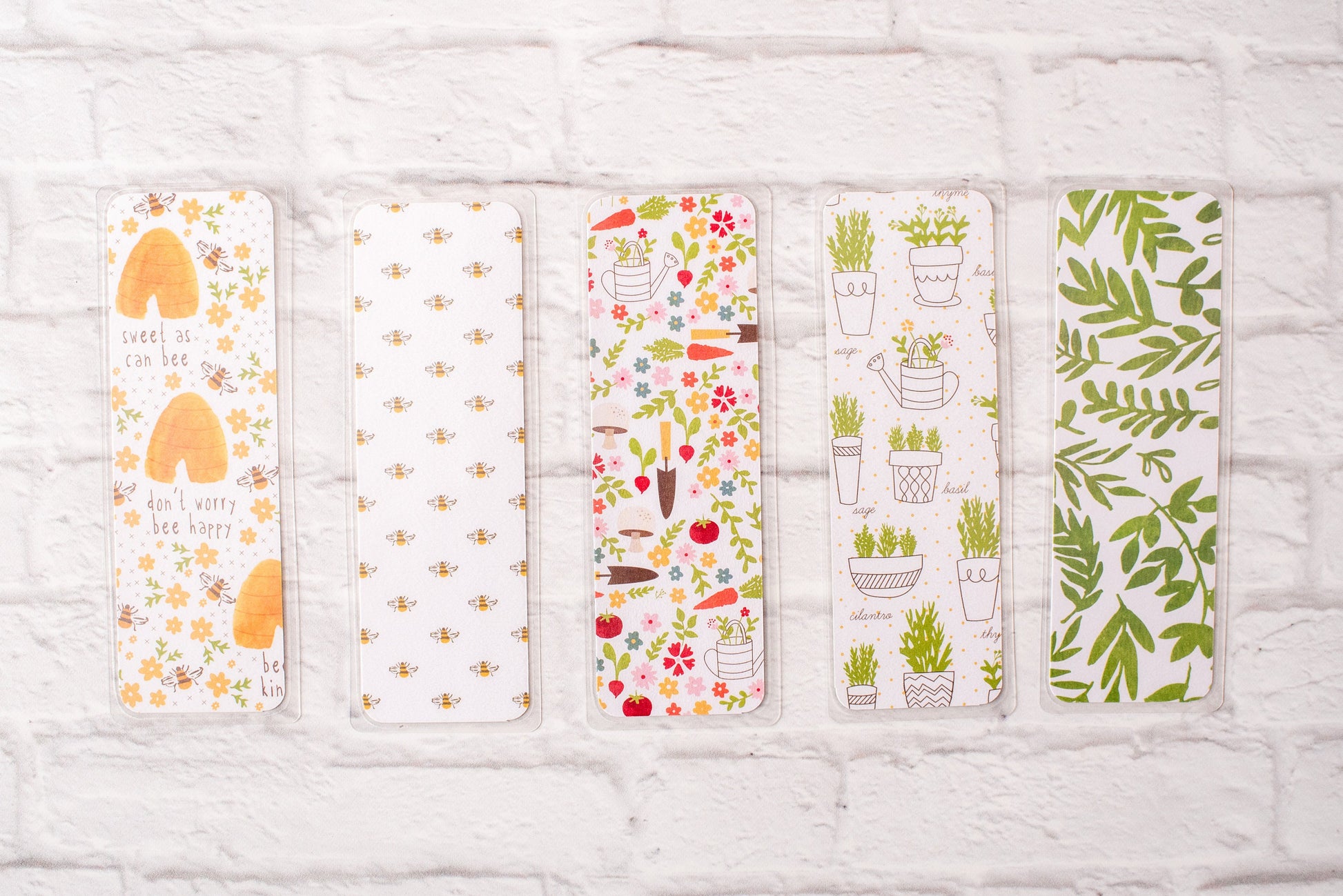 Garden & Bees Bookmarks