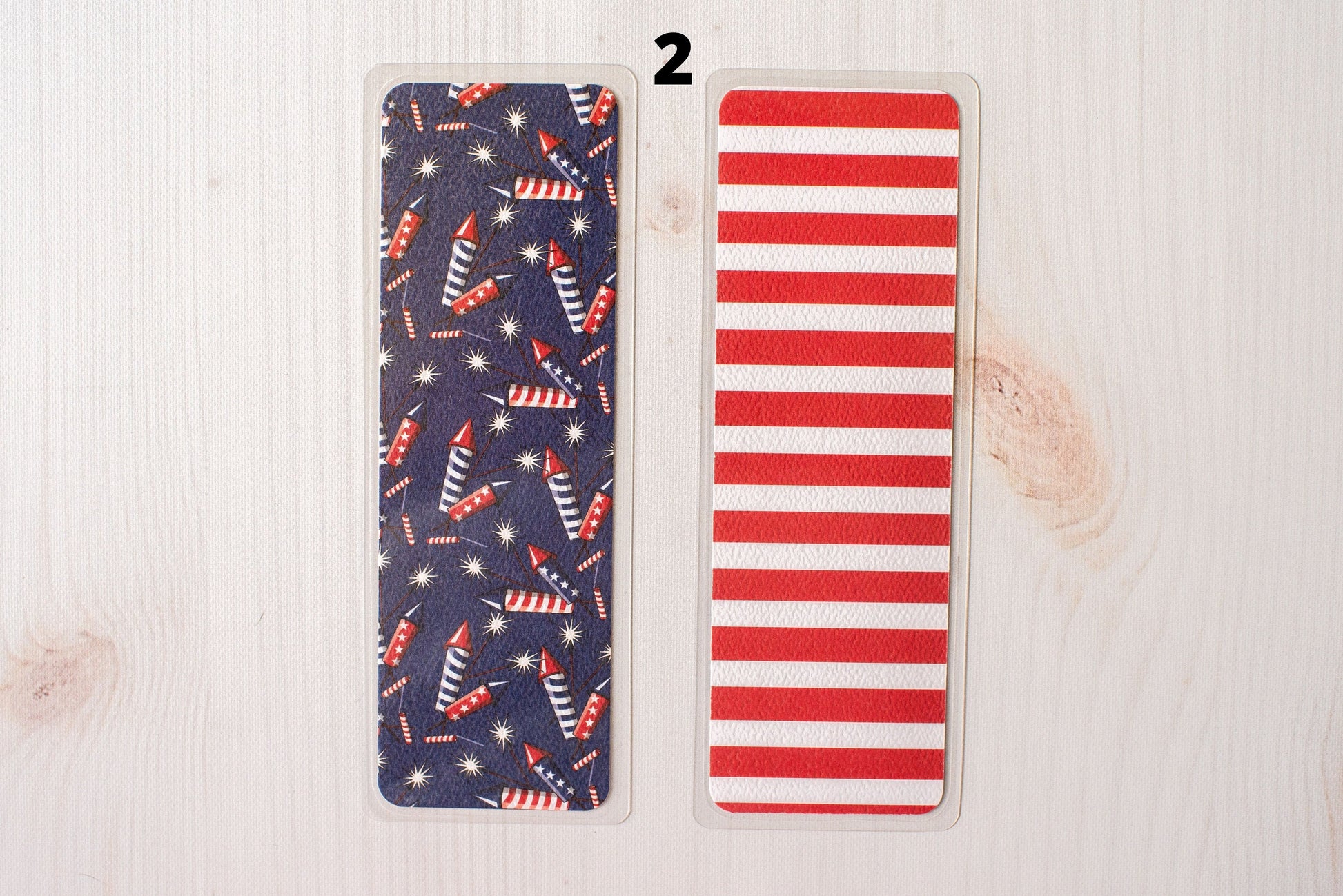 Red White & Blue 4th of July Summer Bookmarks