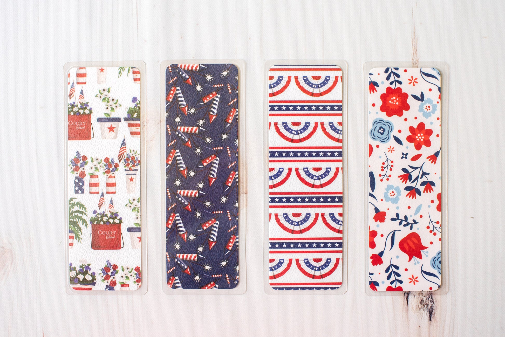 Red White & Blue 4th of July Summer Bookmarks