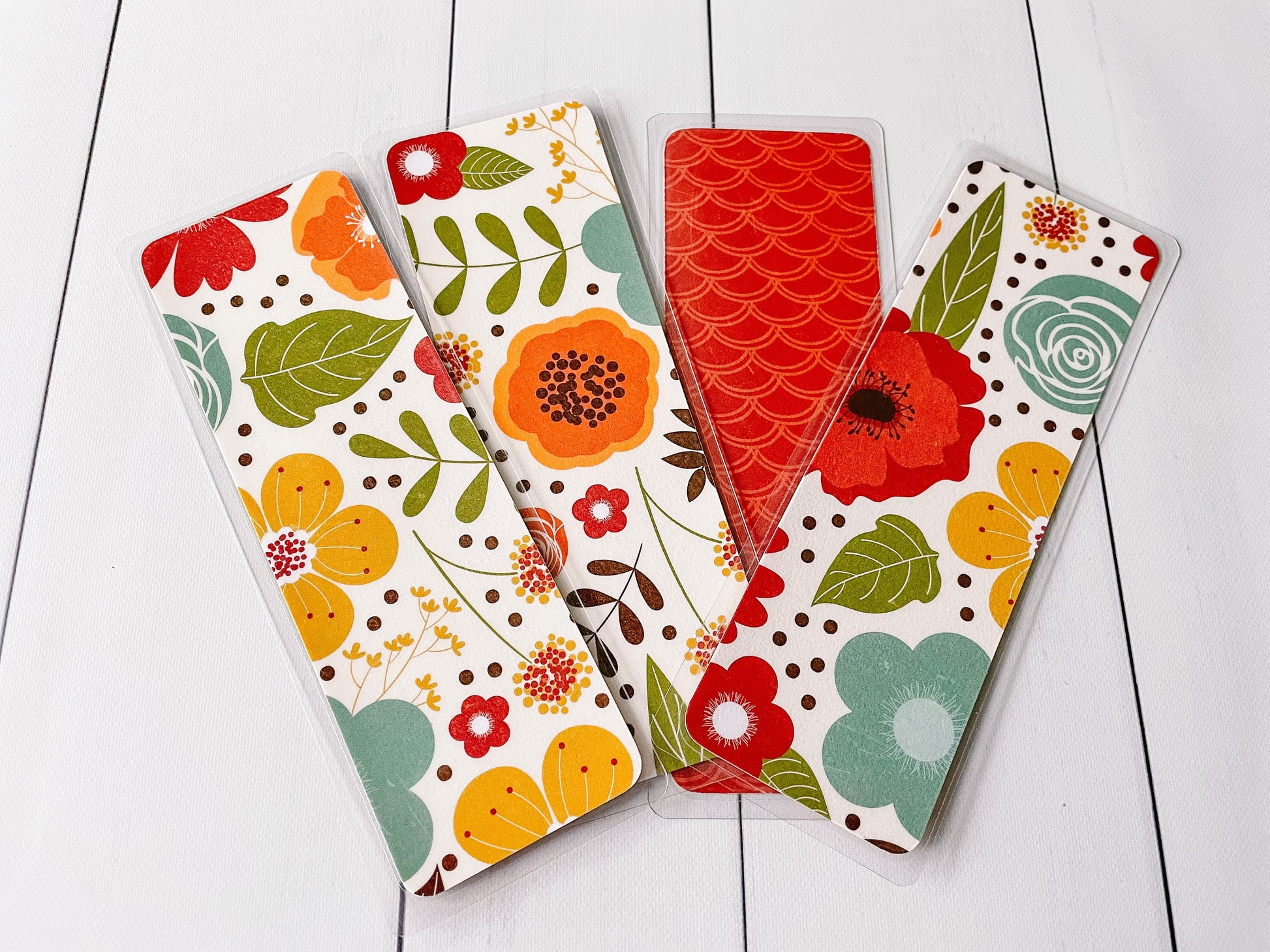 Autumn Floral Bookmarks