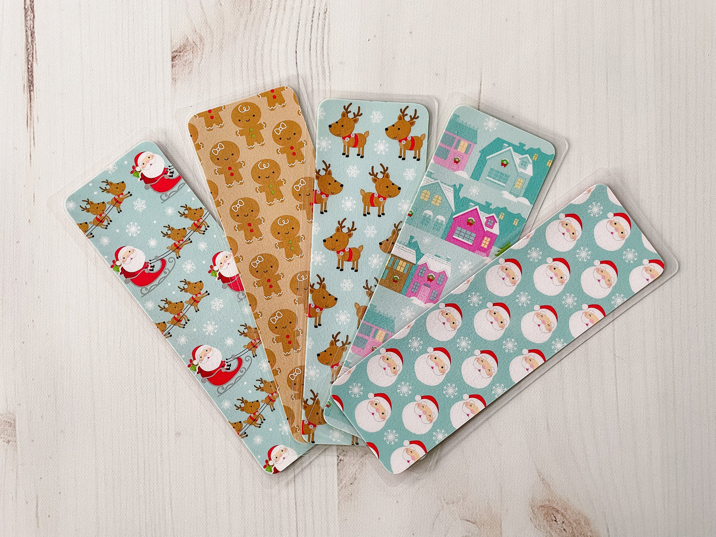 Here Comes Santa Bookmarks