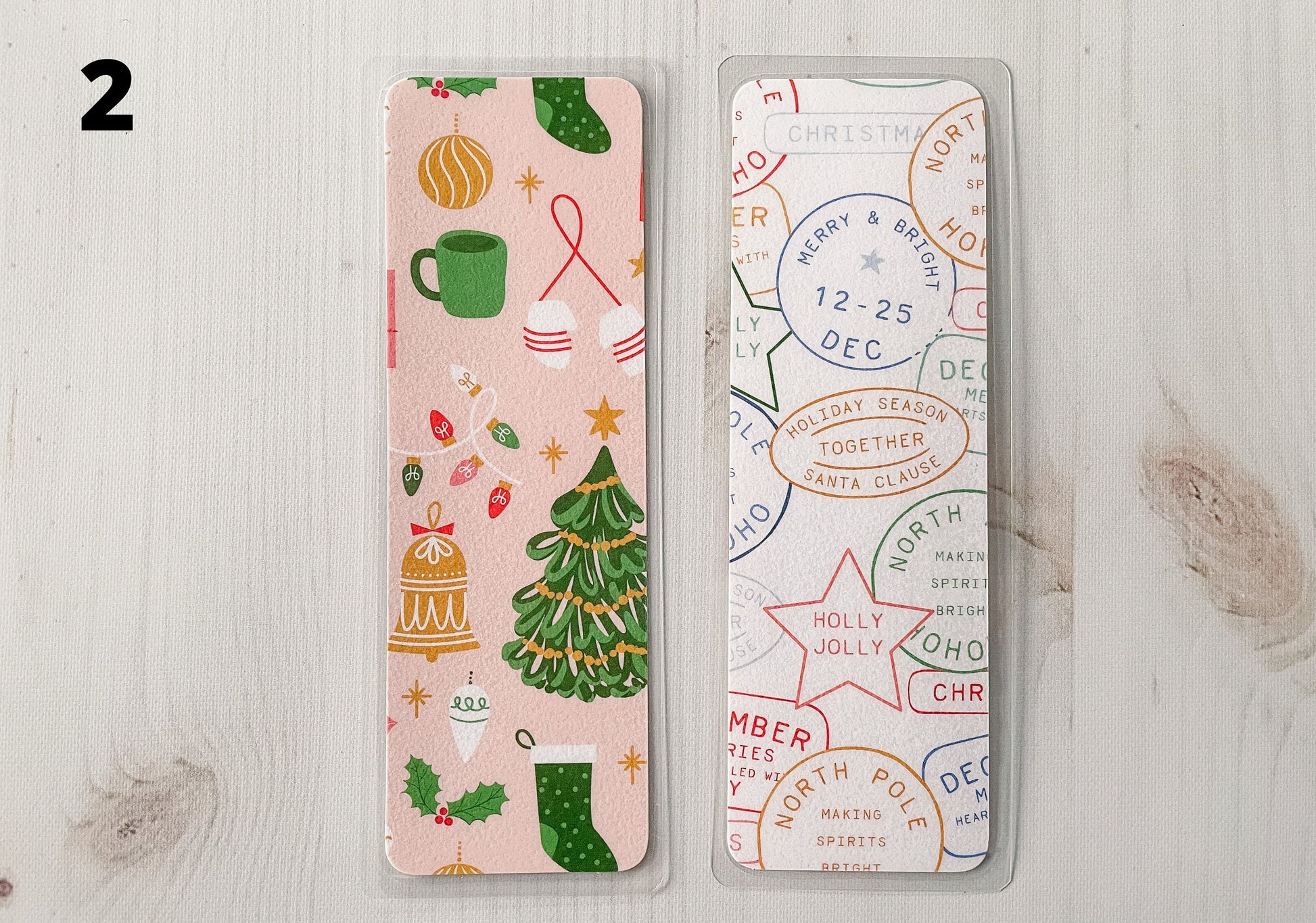 Retro Christmas Bookmarks