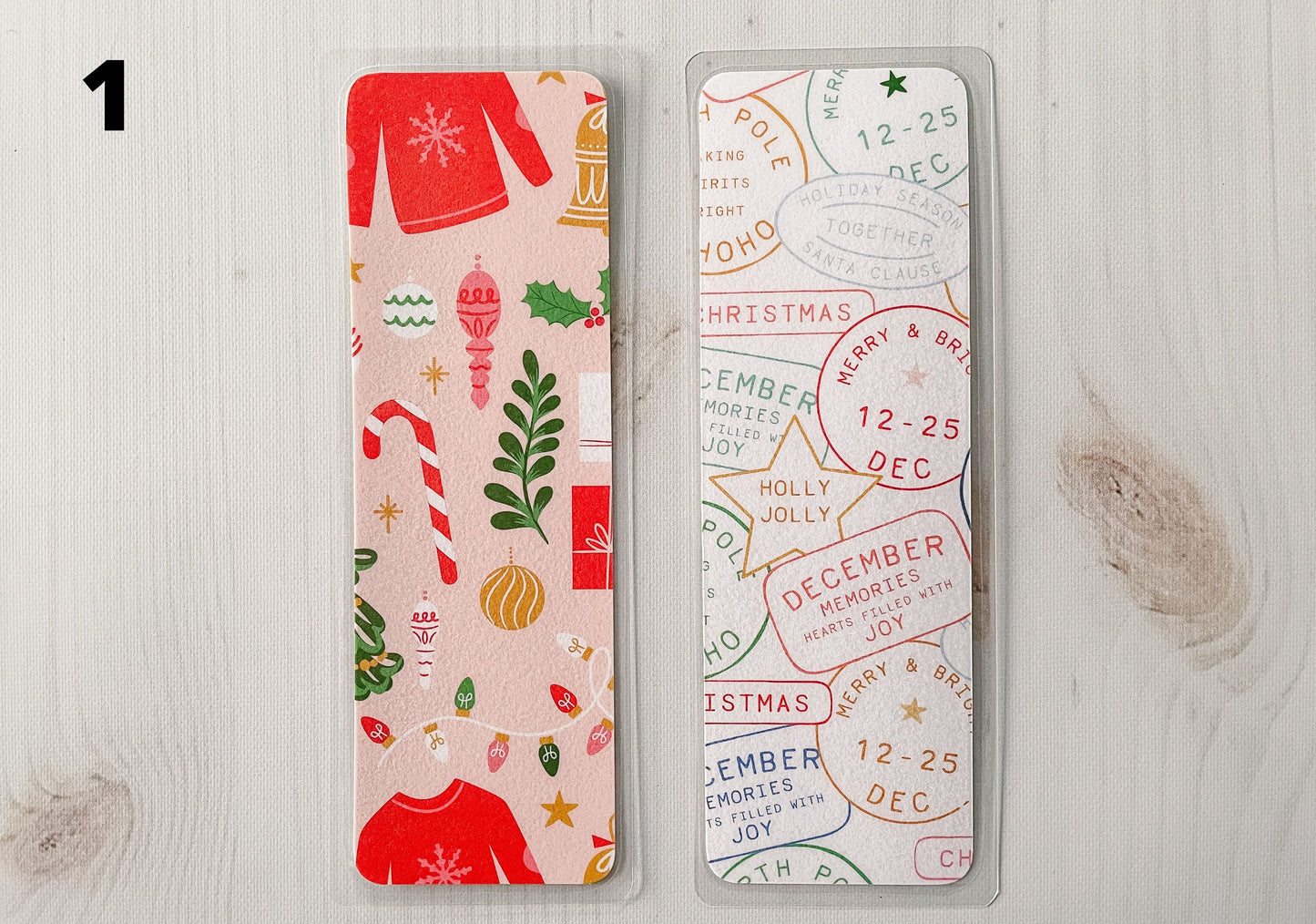 Retro Christmas Bookmarks