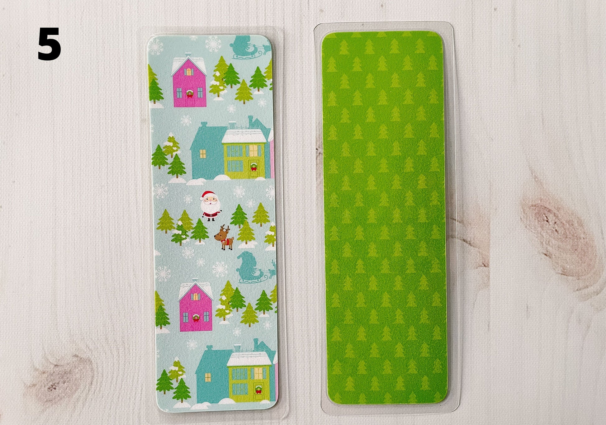Here Comes Santa Bookmarks