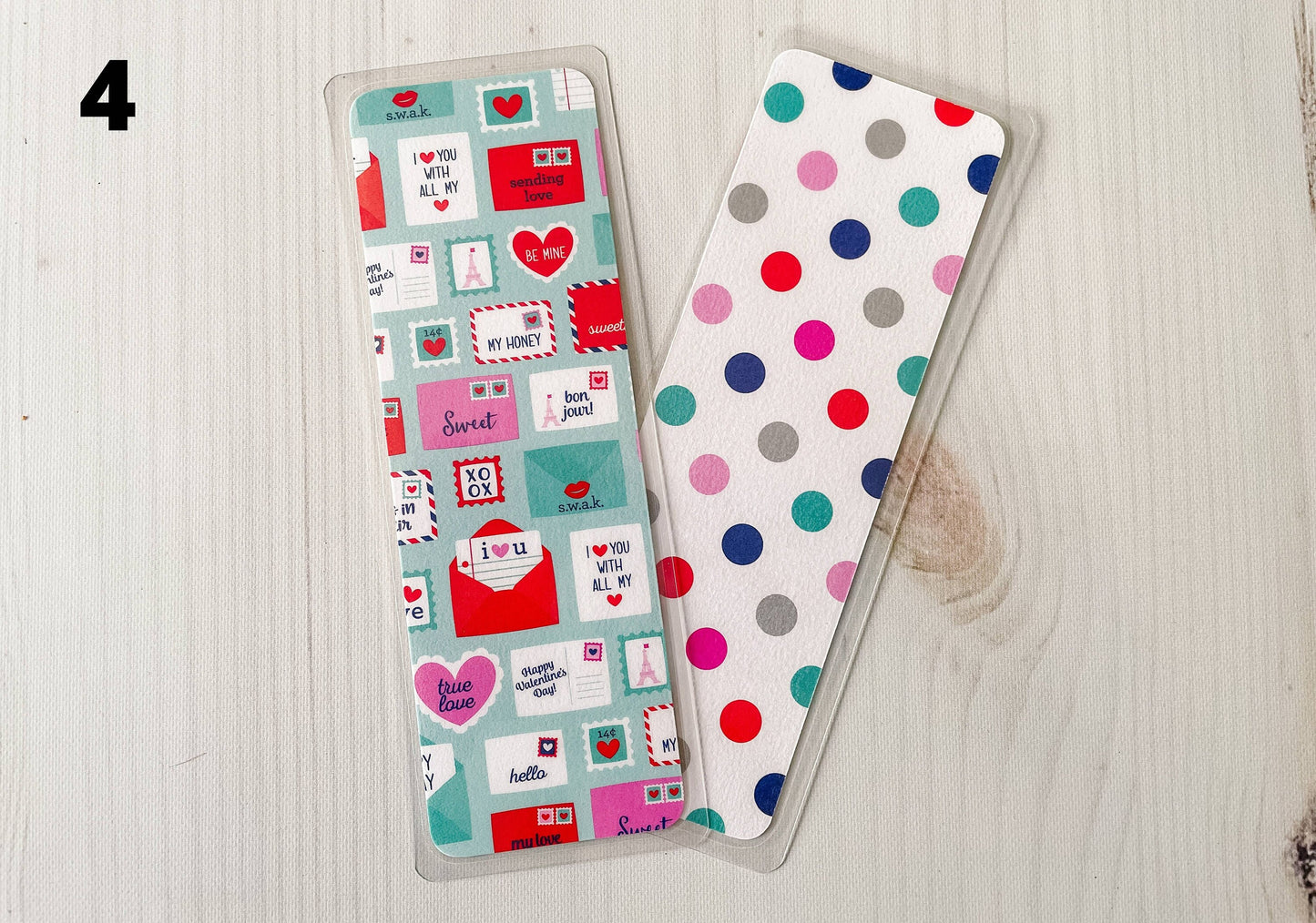 French Kiss Valentine's Day Bookmarks