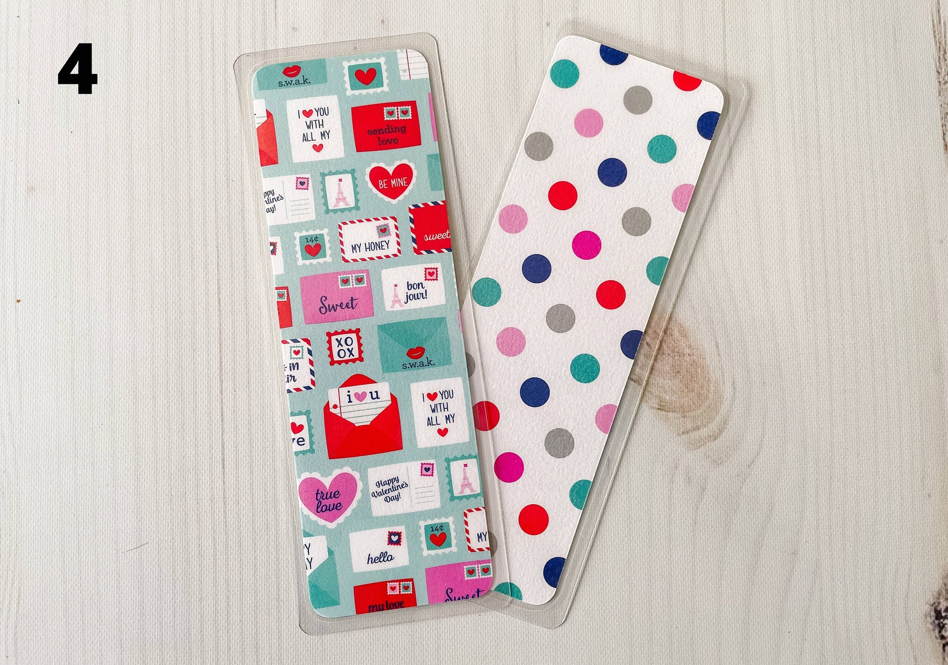 French Kiss Valentine's Day Bookmarks