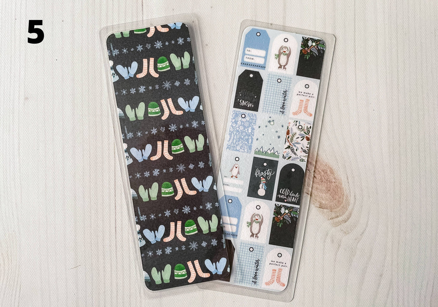 Ski Chalet Winter Bookmarks