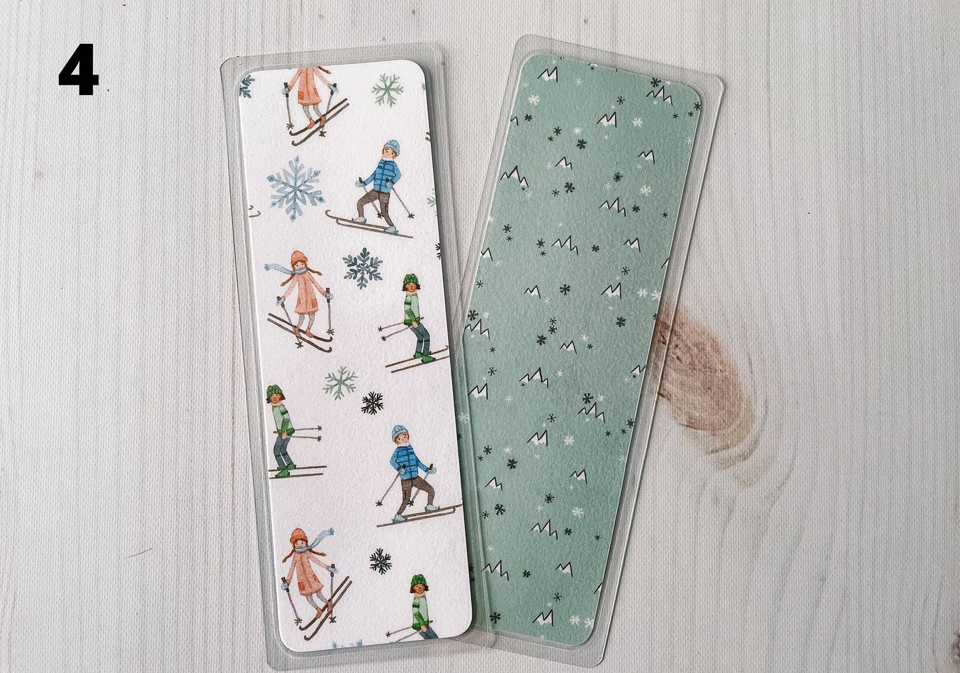 Ski Chalet Winter Bookmarks