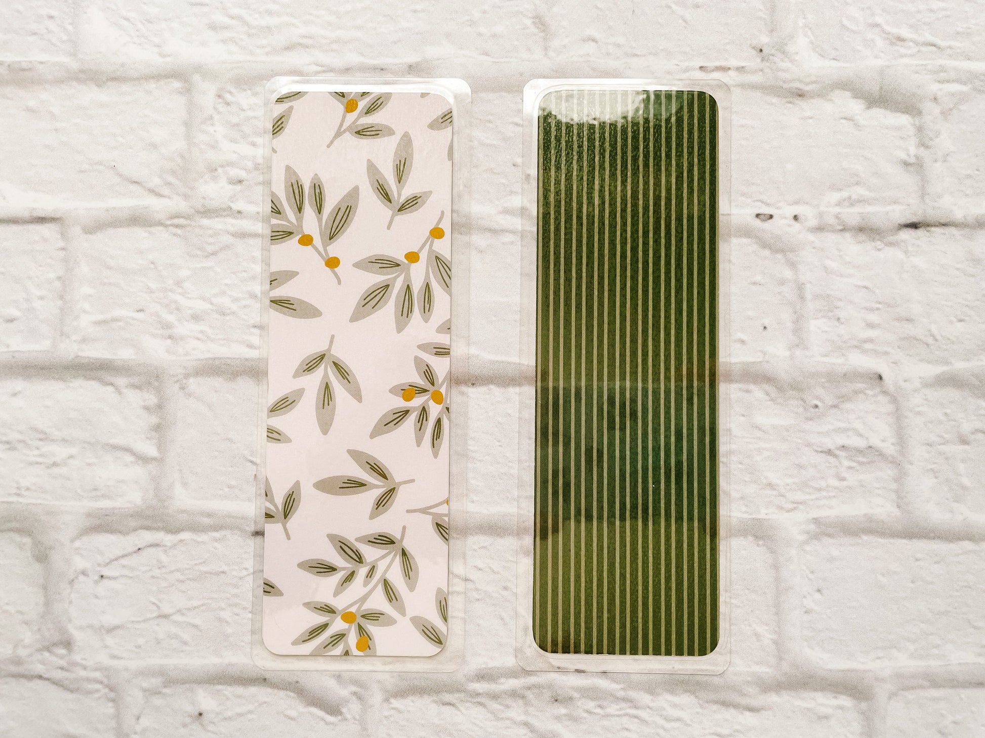 Olive Leaf Floral Bookmark