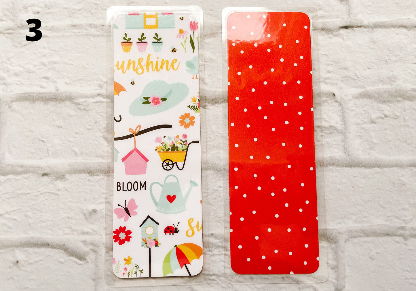 Sunshine, Rain, and Flowers Bookmarks