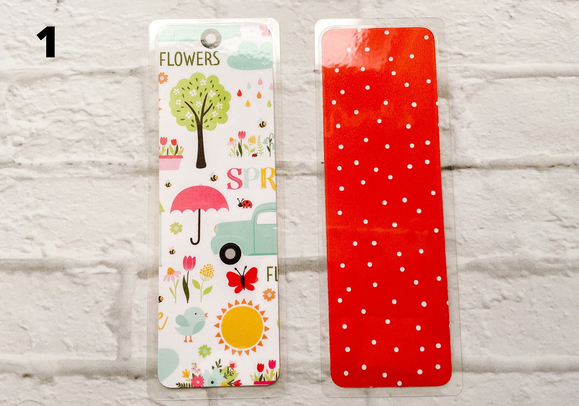 Sunshine, Rain, and Flowers Bookmarks