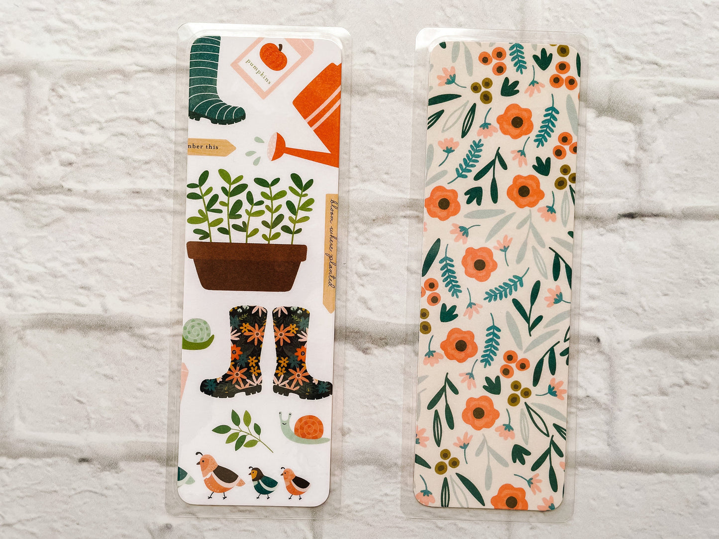Fall Vegetable Garden Bookmarks