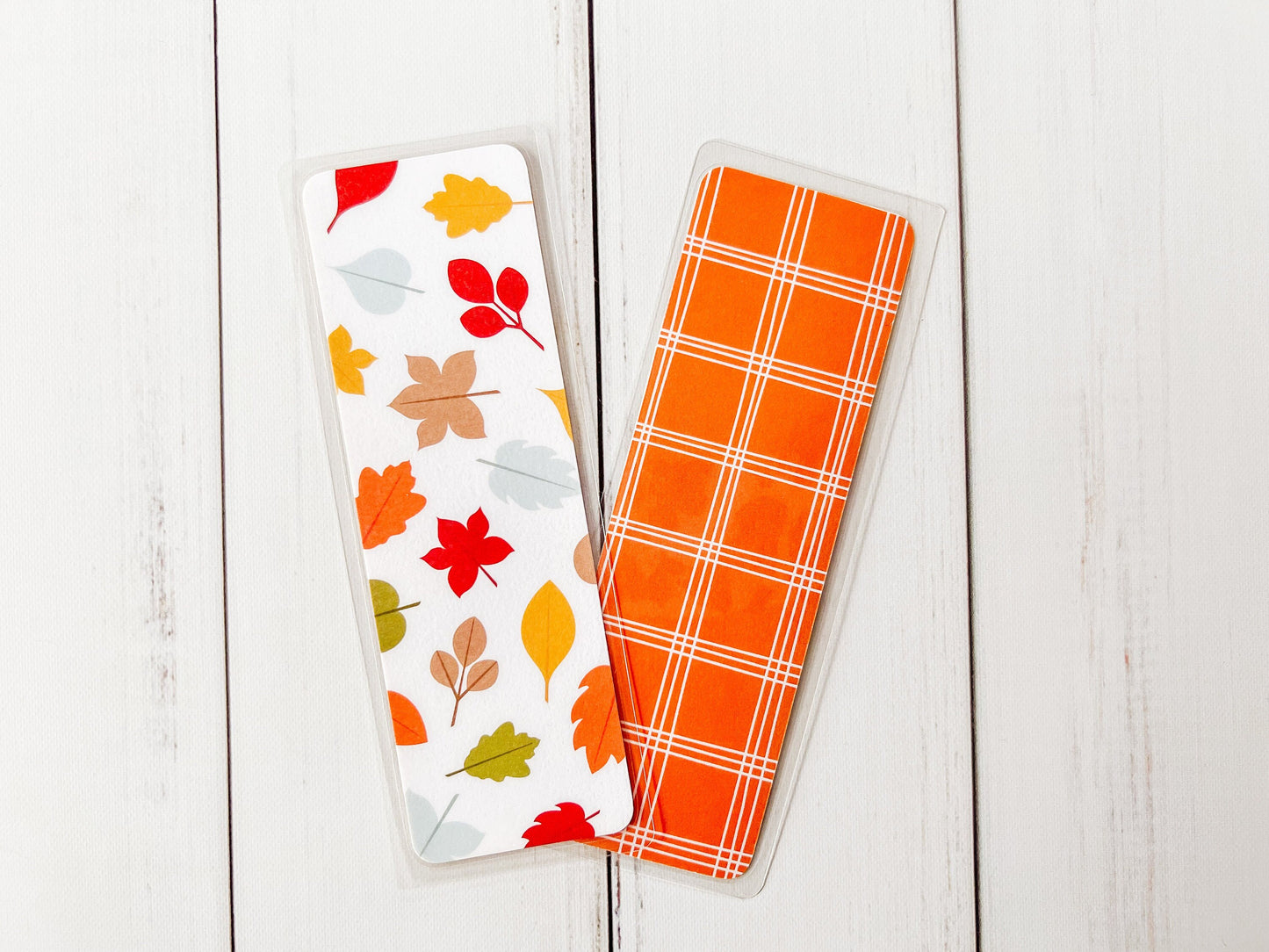 Colorful Fall Leaves Bookmark