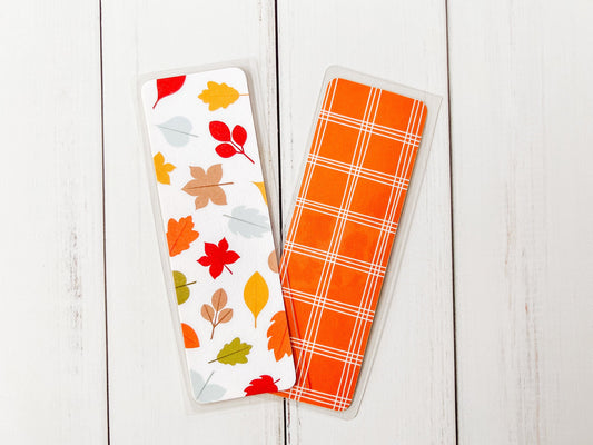 Colorful Fall Leaves Bookmark