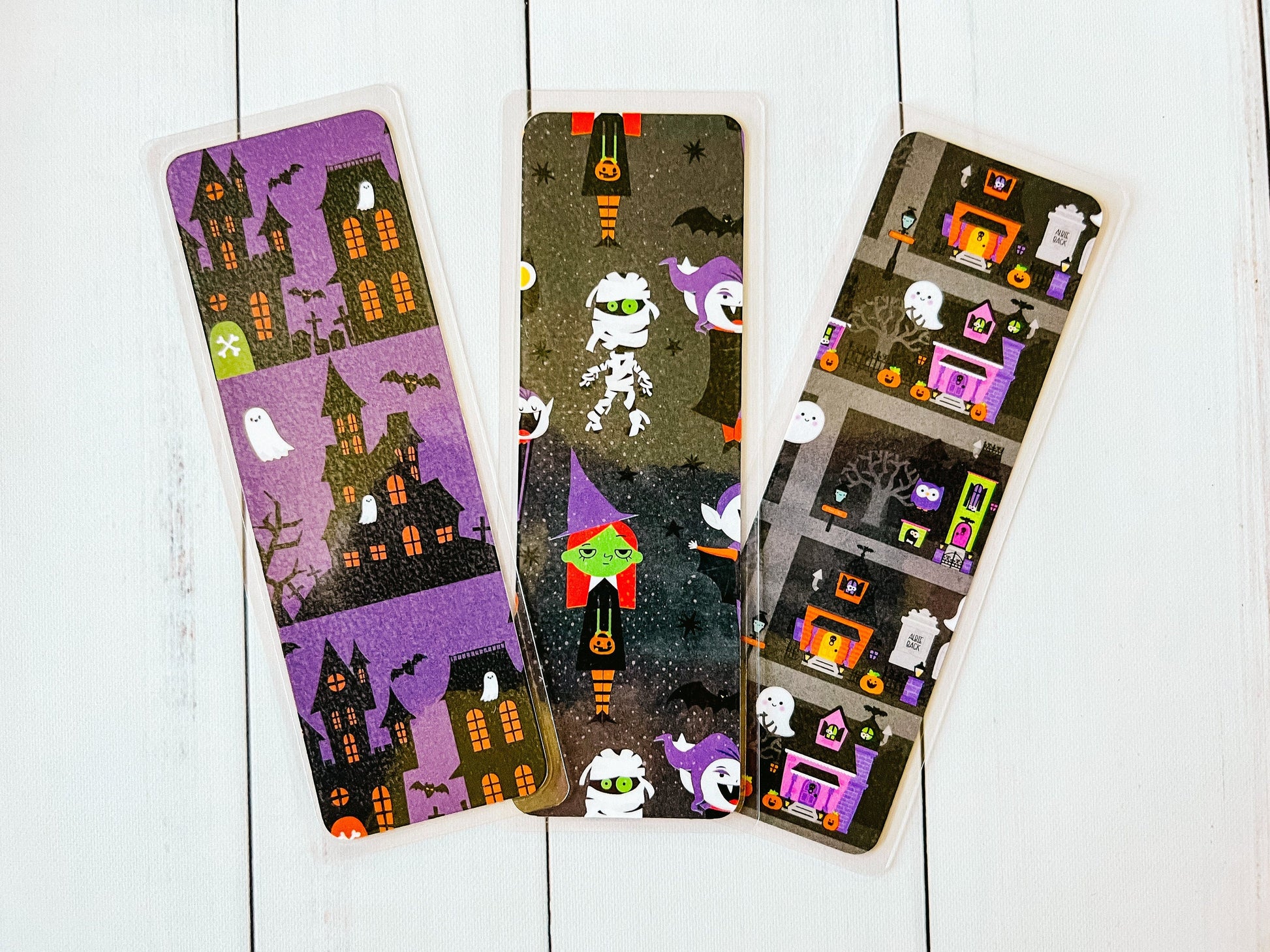 Ghost Mansion Haunted House Halloween Bookmarks