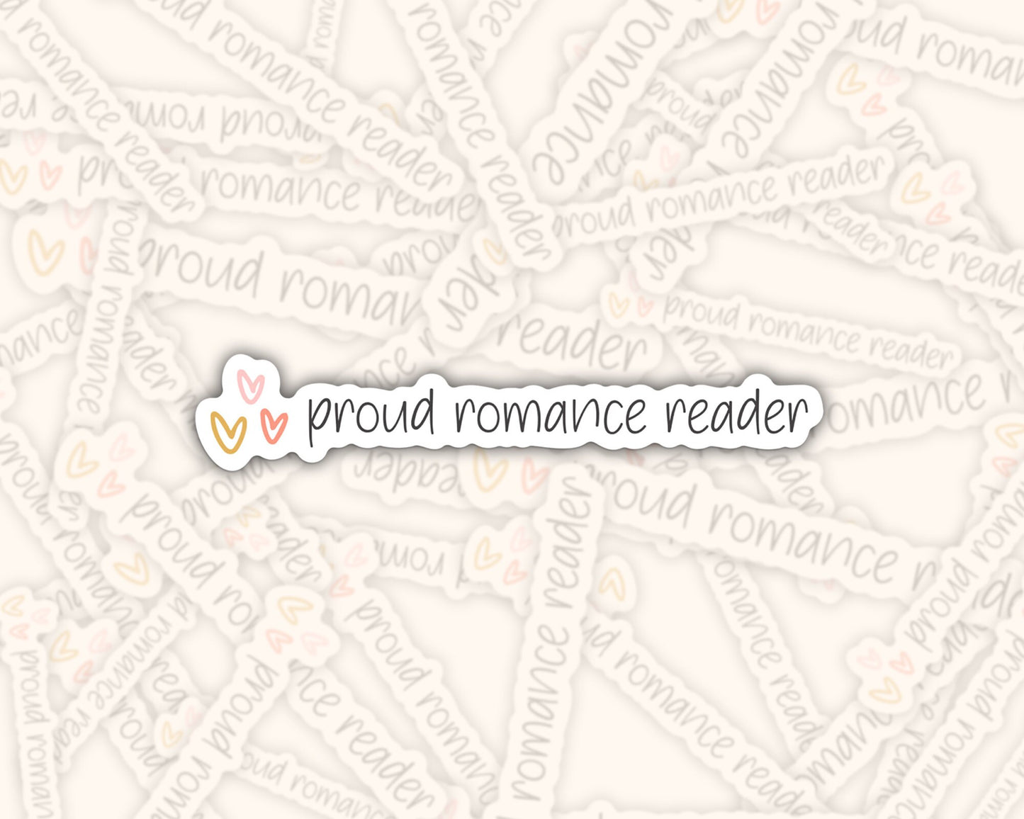 Proud Romance Reader Sticker