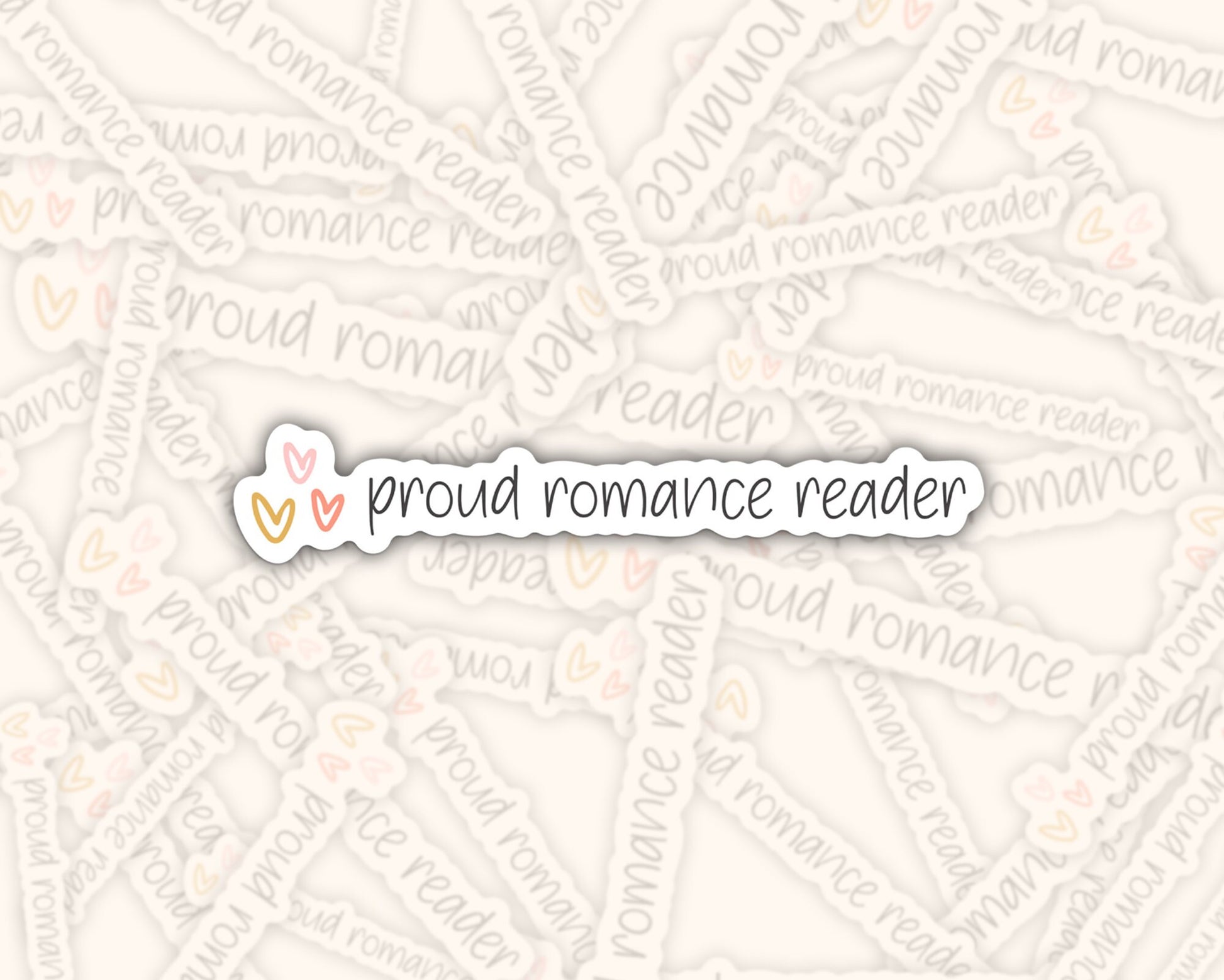 Proud Romance Reader Sticker